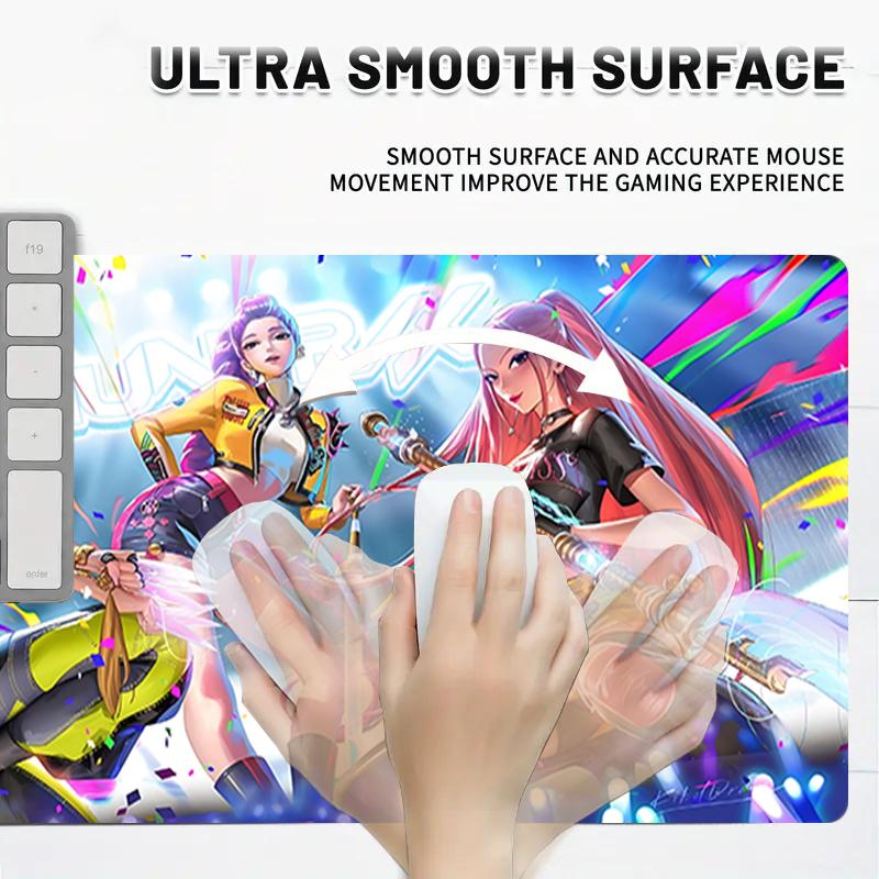 1Pc Colorful Festival Celebration Gaming Mouse Pad Keyboard Desk Mat Non-slip Rubber Lock Edge Waterproof Computer Mousepad for Office Home Decor S123