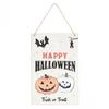 Something Different Happy Halloween Spooky Pumpkin Hanging Sign