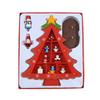 Mini Wood Christmas Tree Decoration Gift Cute Home Desktop Office Decor Party DIY Gift New-Year Children Present