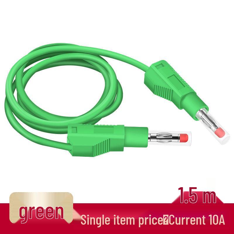 4mm All-Copper Banana Plug Test Lead Wire for High Voltage Power Meters, 10A Capacity