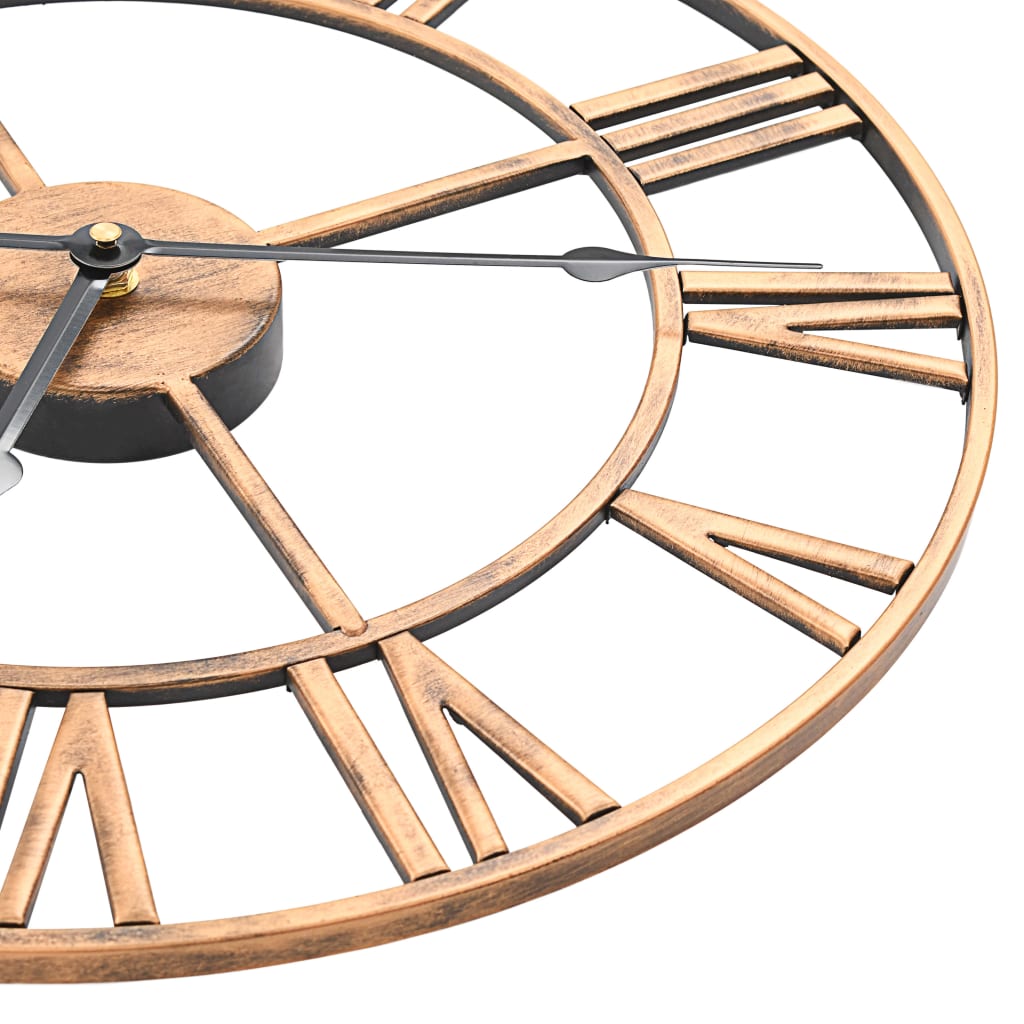 Metal Wall Clock 40 cm Gold