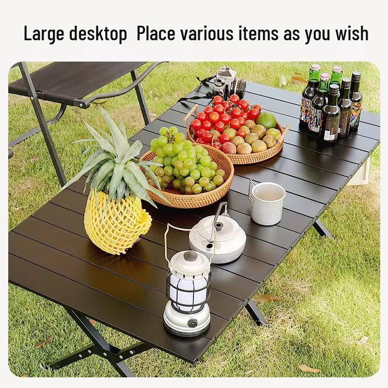 ZISIZ Outdoor Folding Camping Table and Chair Set