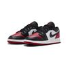 Детские кроссовки Air Jordan 1 Low GS Bred Toe 2.0 White Varsity-Red Black 553560-161