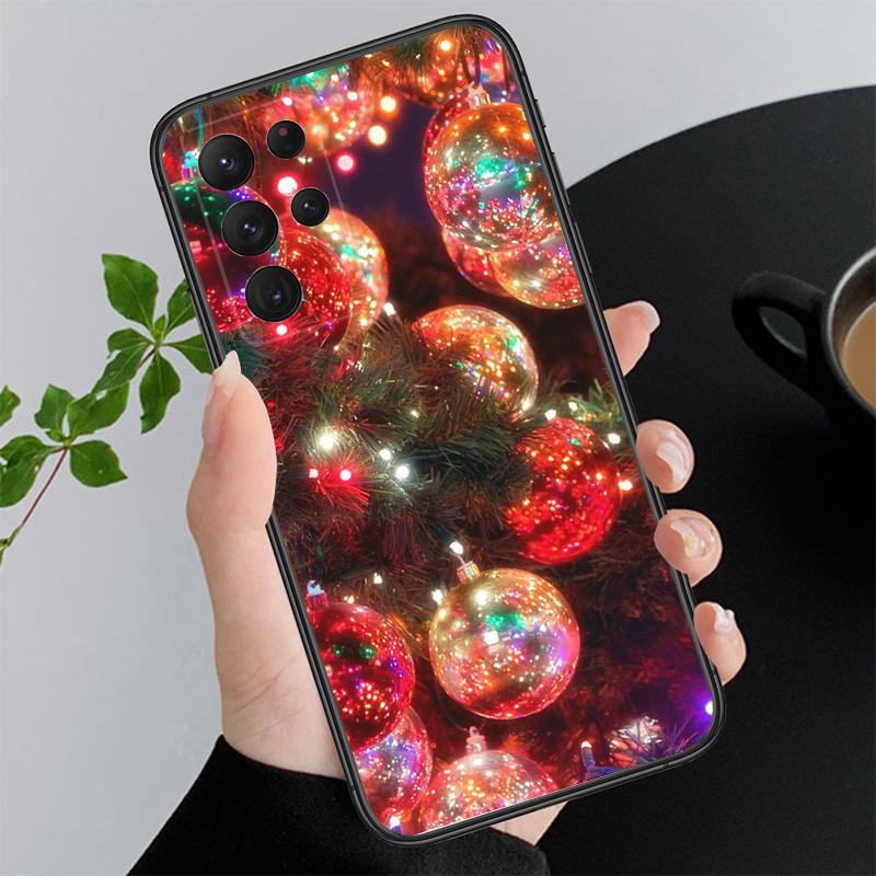 Чехол для телефона Samsung A55 A16 A56 A36 A35 A15 A53 A54 A33 A34 A25 A05S A52 A52S A14 A24 A26 A71 Санта Рождественская елка