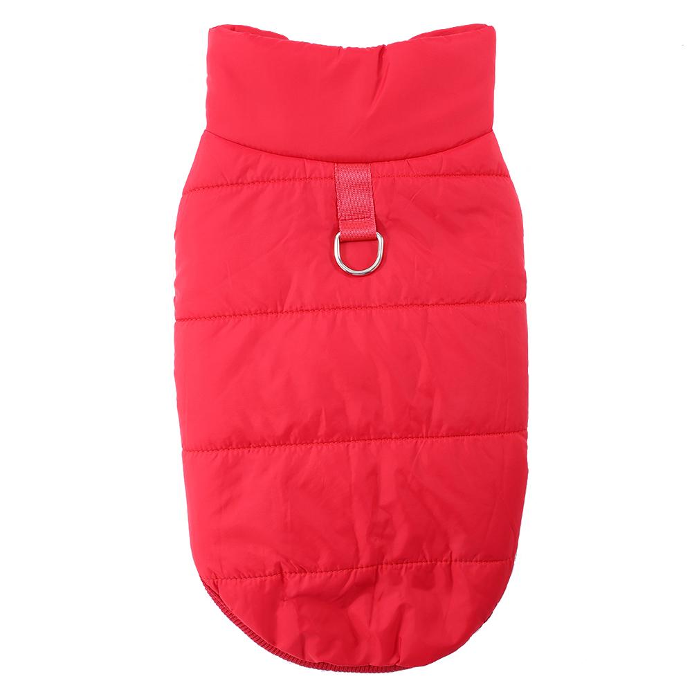 Зимняя куртка для собак средних и маленьких собак, кошек, ветрозащитная, теплая, с D-образным кольцом, одежда для щенков, чихуахуа, йоркширский питомец, флисовый костюм