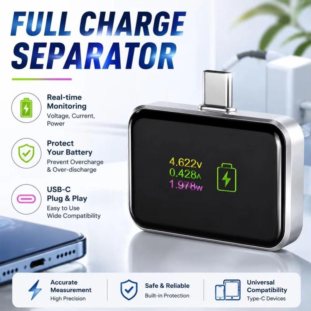Auto Disconnect Smart Charging Cut-off Adapter Automatic Power-off Charger Full Charged Separator