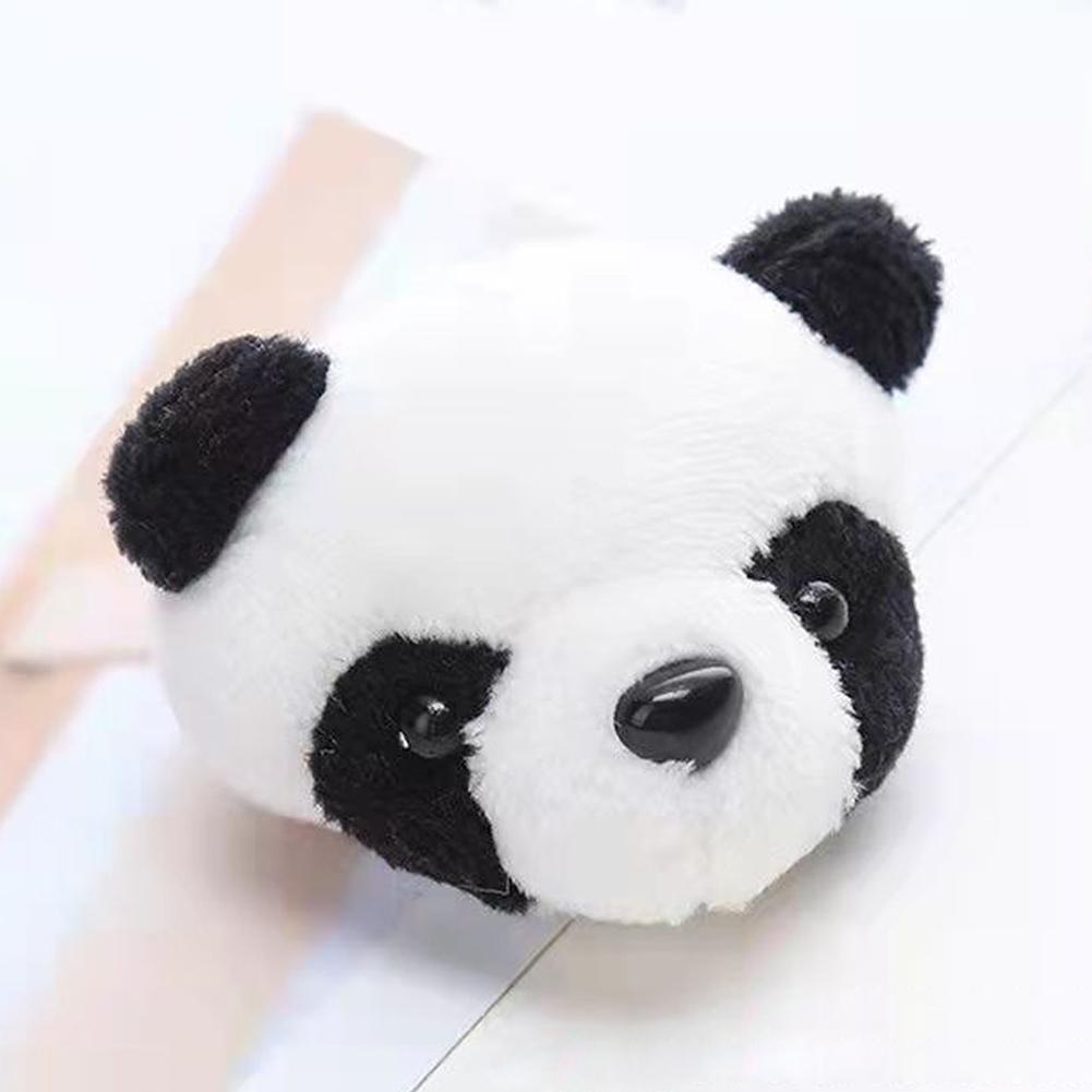 Cute Plush Panda Headband Brooch Hair Rope 3D Animal Bear Brooch Accessories Headdress Clips Lo A5D9