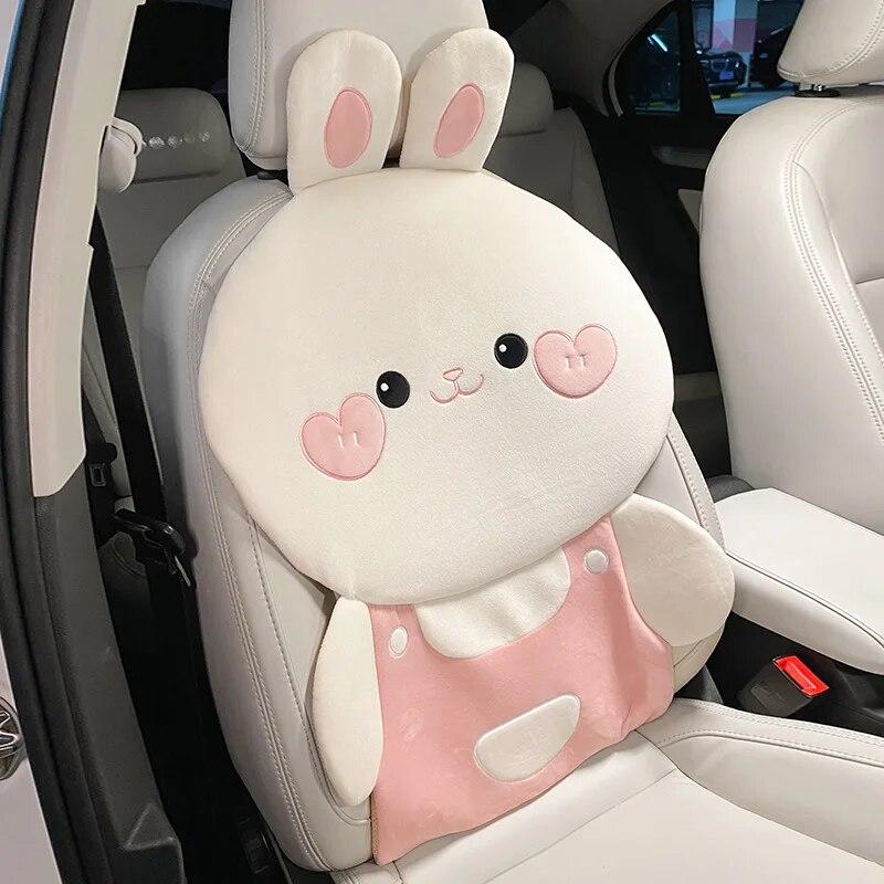 Car Cushion Winter Plush Warm Pillow Lumbar Cushion Car Interior Decorations Fart Cushion Chair Cushion Car Accessories
