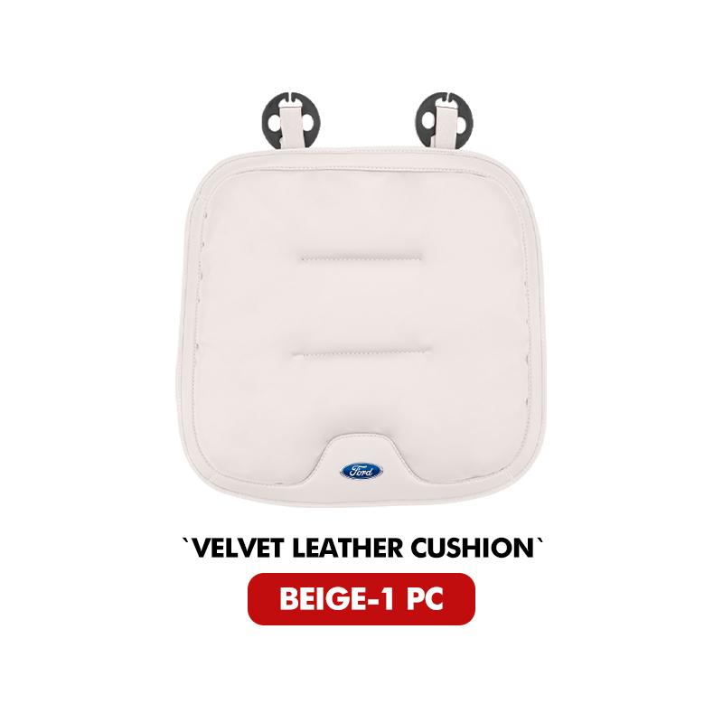 YYQO6 Car Seat Breathable Velour Leather Cushion Cover Accessories For Ford mk2 mk3 Ranger Mondeo mk4 S-MAX Kuga Mustang Fusion