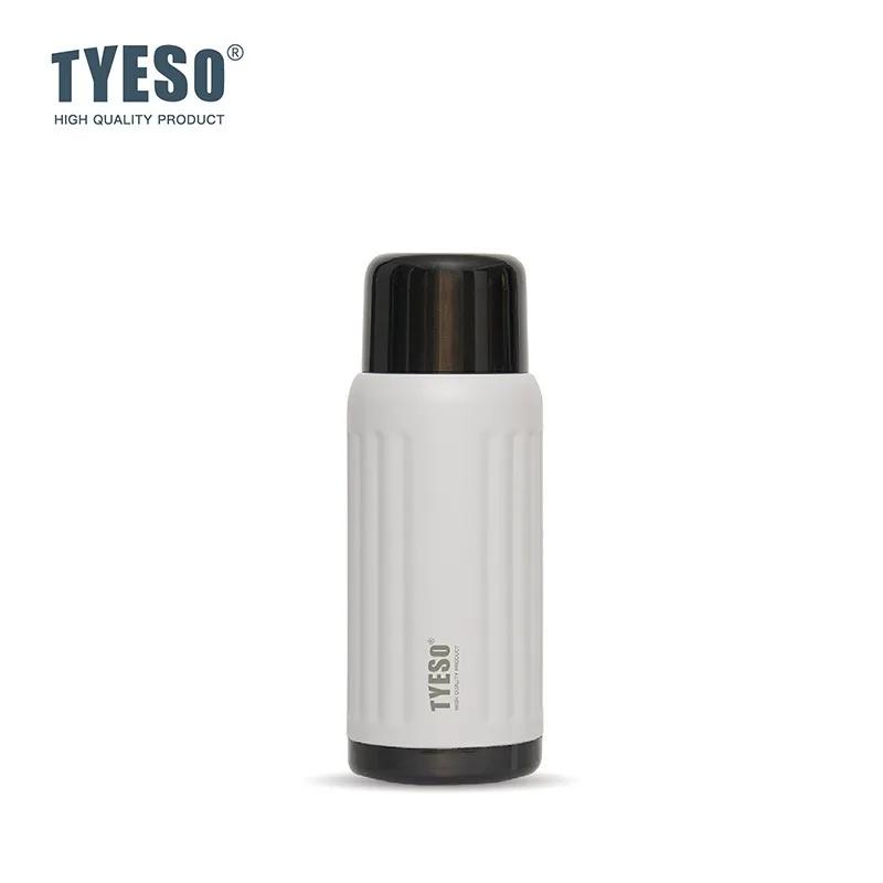 Tyeso 500ml Stainless Steel Vacuum Flask Leakproof Insulated Water Bottle for Hot Cold Drinks BPA Free Easy-Grip Travel Mug