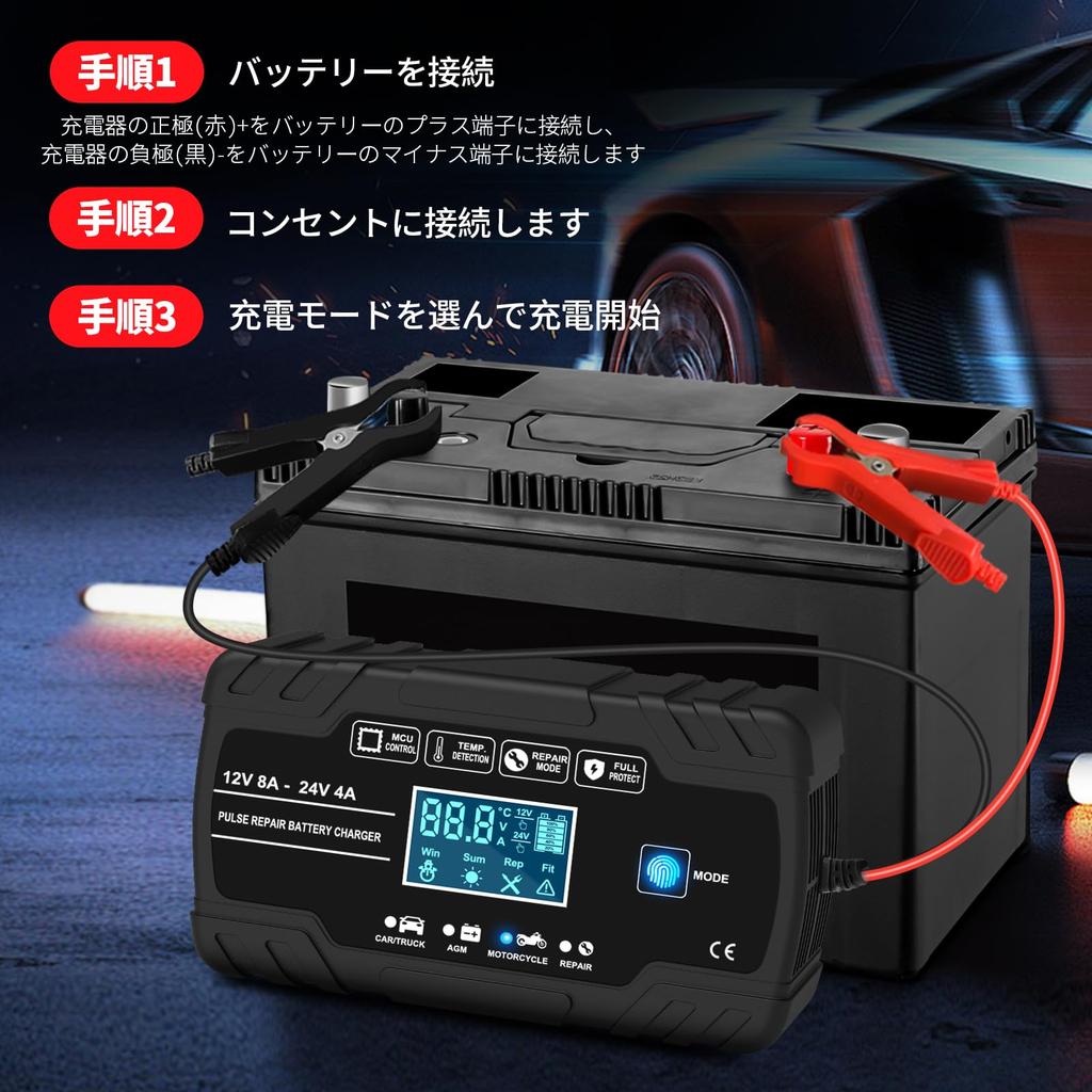 Lead Acid Charger for and 24V, Pulse Charger, Fully Automatic Charger,