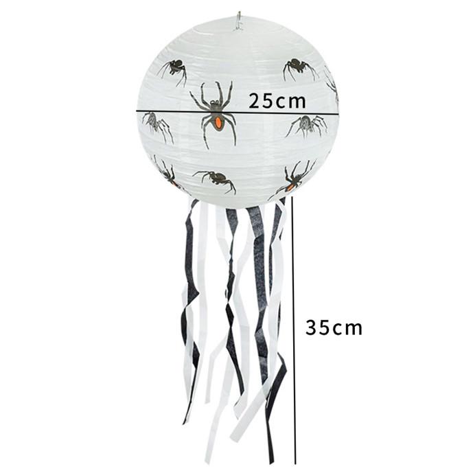 Halloween Led Light Paper Lantern Spider Ghost Pumpkin Bat Pendant Ornament Halloween Party Outdoor Decoration AVE