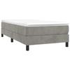 Maison Exclusive - Sommier à lattes de lit et matelas Gris clair 80x200 cm Velours