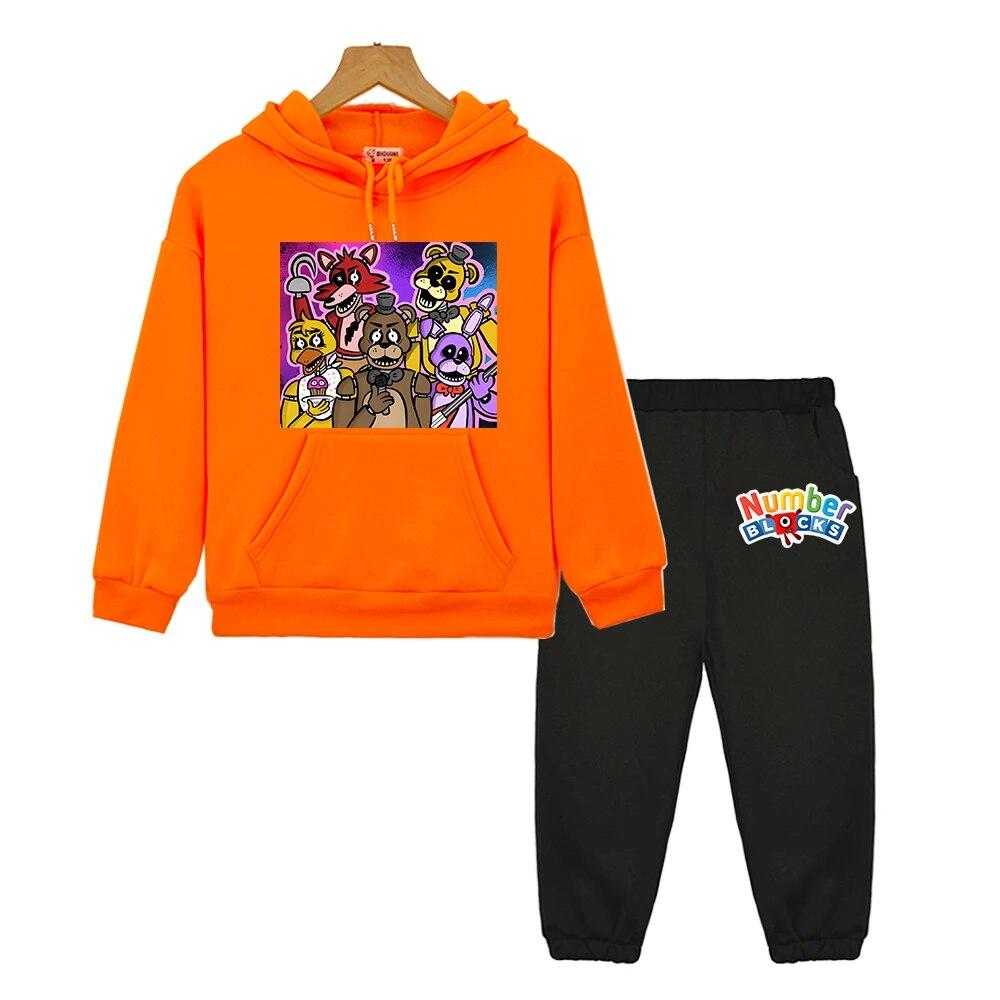 FNAF детская бутиковая одежда, толстовка с капюшоном в стиле аниме, флисовый пуловер, осенняя куртка с медведем и кроликом, кавайная куртка для мальчиков и девочек, комплекты с капюшоном