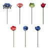 Durable Soil Insert Feeder Ceramic Bee Watering Station, Garden Flower Stake Butterfly Water Insect Station Feeder, Pollinator Drinking Cup