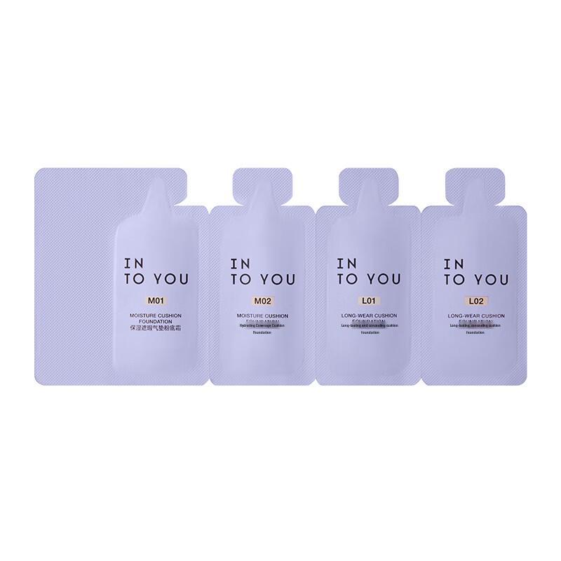 Карточка с образцами тонального крема INTO YOU