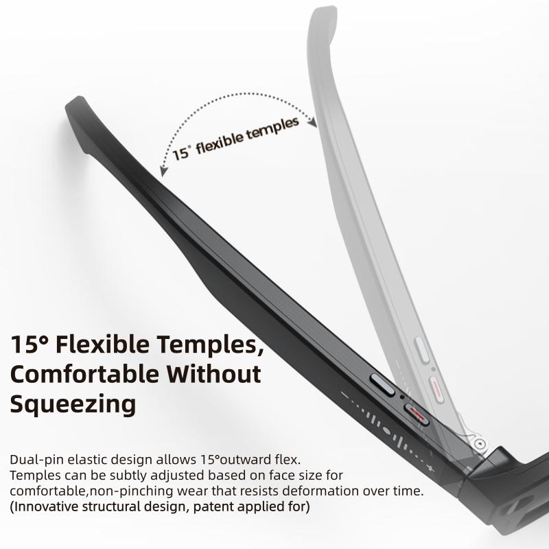 Умные очки M02 Ultra: 8-мегапиксельная камера, Чехол с функцией обратной зарядки, Распознавание объектов по WiFi, Перевод в реальном времени от ChatGPT, Голосовой помощник на базе ИИ