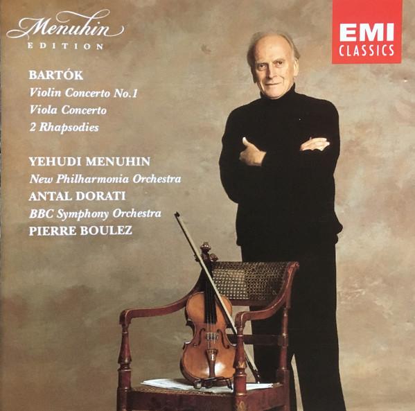 CD BÉLA BARTÓK, ANTAL DORATI, PIERRE B - Violin Concerto No. 1, Viola Concer CDM7639852 EMI Classics 1991 UK Classical Used