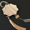 Pearl Horse Face Skirt Necklace Tang Ming Song Dynasty Long Tassel Necklace  Decoration