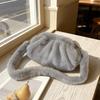 Furry Cloud Plush Crossbody Bag Large Capacity Mink Fur Wrinkle Handbag  Daily