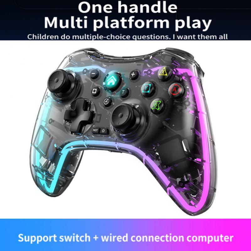 Геймпады для видеоигр, беспроводной контроллер RGB Pro, совместимый с Nintendo Switch/Switch Lite/Switch OLED/Android/IOS/Windows PC/Mobile