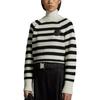 Moncler Striped Wool Jumper Women sweater Black I20939C00023M1241P09