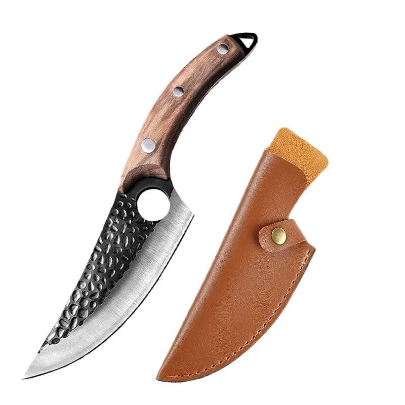 Kitchen Knife Handmade Forged Meat Cleaver Cutter Stainless Steel Boning Knife Professional Chef's Knife Sharp Cooking Knives