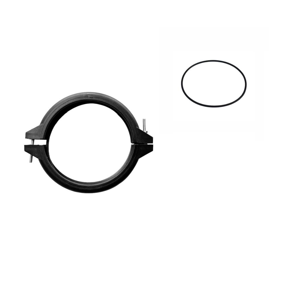 1.5 Inch For Pool Filter Cylinder Head Clamp with Gasket for Sand Filter Pump Replacement Leak Resistant Double Bolt Design