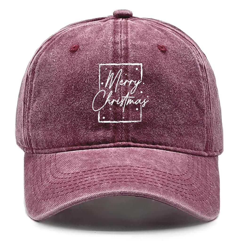 Merry Christmas Print Hats For Woman Inelastic Snapback Caps Perfect For Outdoor Accessory Unisex Sun Hat One Size Fits All