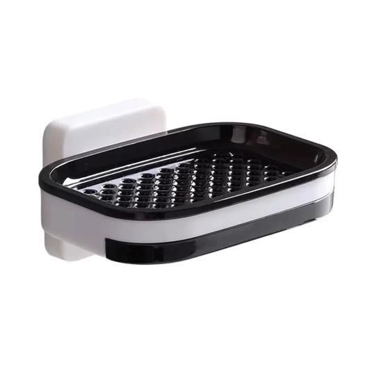 Мыльница Двухслойная Мыльница для душа с Сильной Присоской Легко Устанавливается Без Сверления Настенная Мыльница