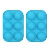 Силикон средней полусферы, для изготовления шоколада, торта, желе, синего цвета
