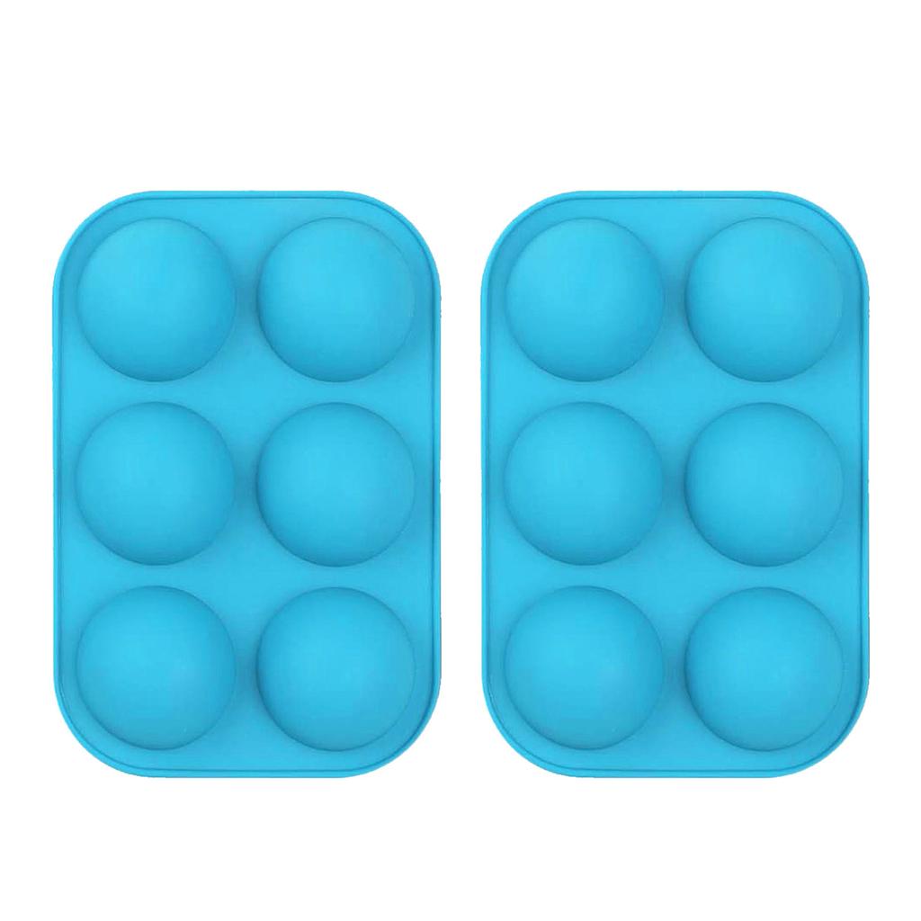 Силикон средней полусферы, для изготовления шоколада, торта, желе, синего цвета