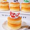 Rebound Cake Squeeze Toy Cartoon Mochi Squish Foam Toy New Refrigerator Magnets  For Stress Relief