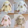 Pastoral 8-Inch White Lop-Eared Rabbit Plush Toy - Cute Claw Machine Doll