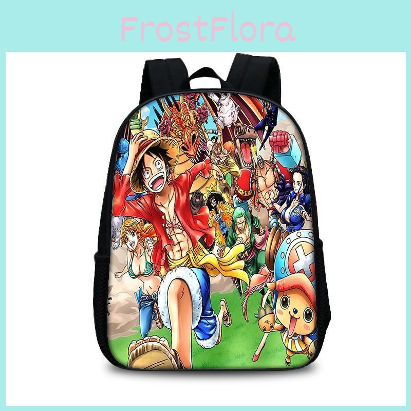 Anime Piece One Cartoon Design Boy Oxford Fabric Backpack For School Activities