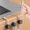 6PCS Magnetic Cable Clips Cable Smooth Adjustable Cord Holder Under Desk Cable Management Wire Keeper Cable Organizer