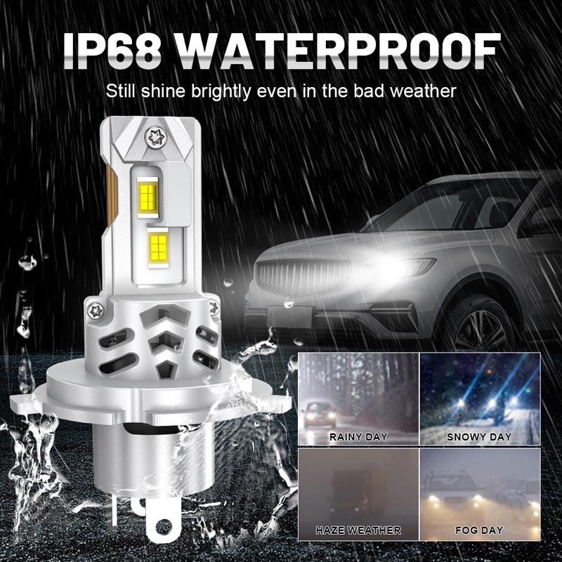 Universal 25000LM LED Headlight Bulbs Canbus H4/9003/HB2 CSP High Low Beam Car Light Turbo Led Diode Lamp 12V 6500K