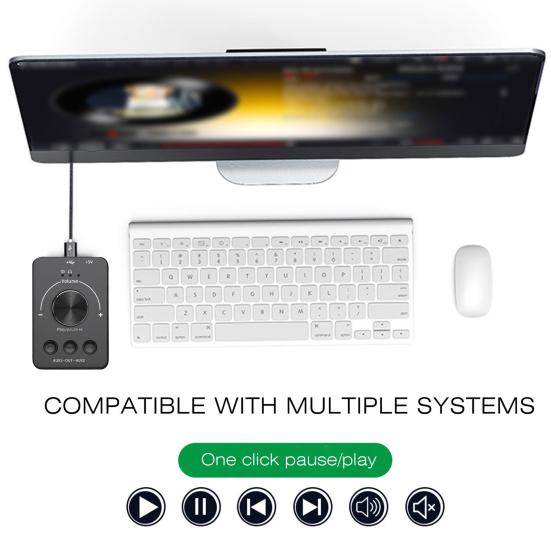 USB ПК Громкость Компьютер Внешний Регулятор Громкости Ручка Адаптер Совместимый с Bluetooth Аудио Передатчик Внешний