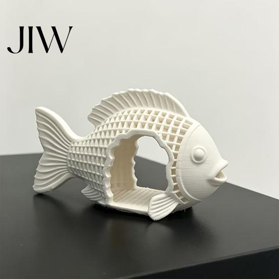 Small Fish Hiding Place 3D Printed Hollow Shape Aquarium Hideout Decor, Safe Breeding Shrimp House Shelter Cave, Betta Ornament Decor for Tank