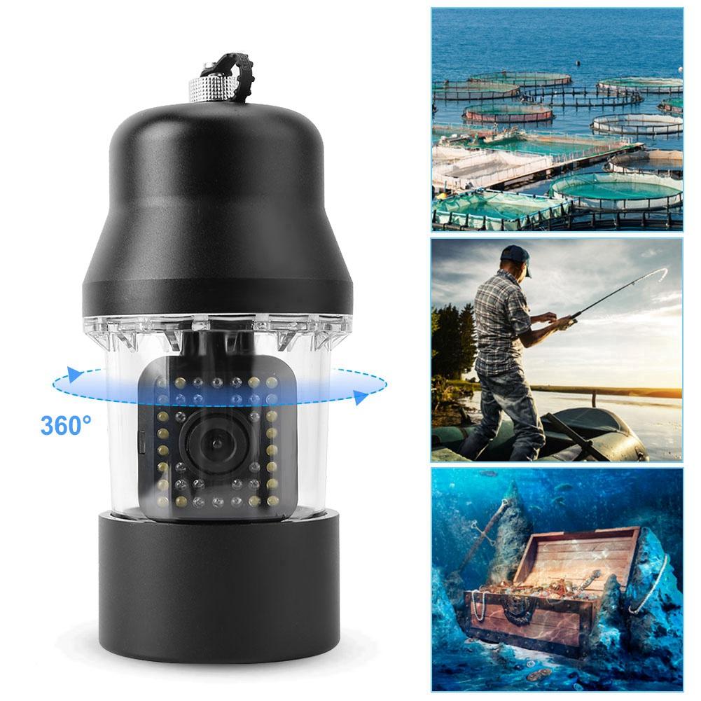 20 м 9-дюймовый ЖК-дисплей подводная видеокамера для рыбалки система DVR вращающийся на 360 градусов эхолот