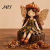 Vintage Garden Fairy Craft Patchwork DIY Kit, Flower Fairies Sewing Make 4 Kit Dolls, Beginner-Friendly Project for Home Decor Handmade Gift