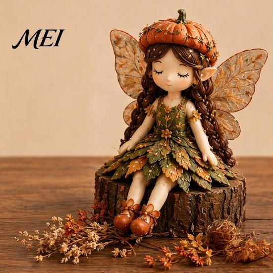 Vintage Garden Fairy Craft Patchwork DIY Kit, Flower Fairies Sewing Make 4 Kit Dolls, Beginner-Friendly Project for Home Decor Handmade Gift