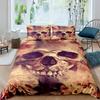 Комплекты постельного белья Sugar Skull King Beauty Kiss Skull, пододеяльник, комплект постельного белья Bohemian Print, черное постельное белье Queen Size