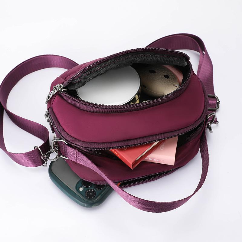 Универсальная мини-сумка на одно плечо, повседневная женская сумка из ткани Оксфорд, мобильный кошелек, нейлоновая сумка с принтом, сумка через плечо