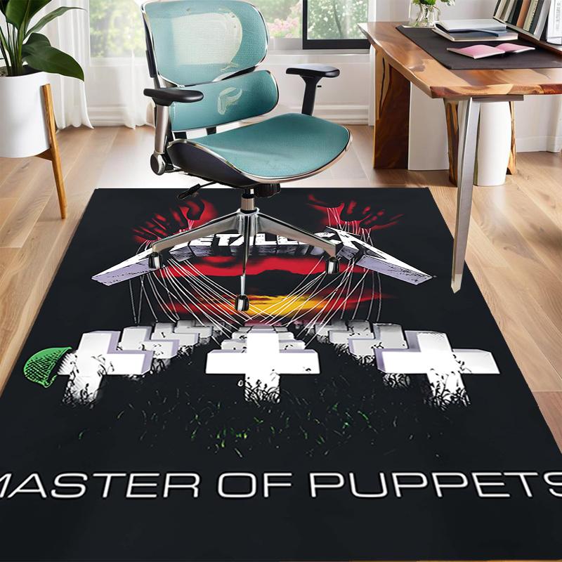 1pc Rammstein1 Design Area Rug - Non-Slip, Soft & Cozy Floor Mat for Living Room, Bedroom, Office - Indoor/Outdoor Decorative Carpet