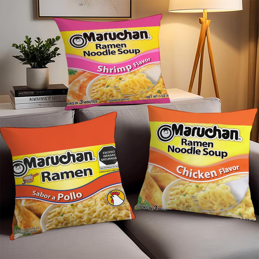Модная наволочка с принтом M-Marucha R-Ramen, офисные подушки, подходит для дивана, автомобиля, спальни, декоративная наволочка