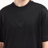 Emporio Armani Asv Clubwear T-shirt in a Lyocell blend jersey with an eagle patch and rhinestones EM001493-AF10017-UC001
