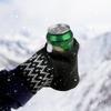 Пивные варежки, перчатки без пальцев, утепленные вязаные варежки для холодных напитков, удобные полосатые варежки для пивных бутылок, для левой и правой руки