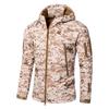 Fleece Men's Winter Military Softshell Tactical Jacket Outdoor Camouflage Hunting Camping Waterproof Army Coat Hoodie Jacket Plus Size XS-5XL
