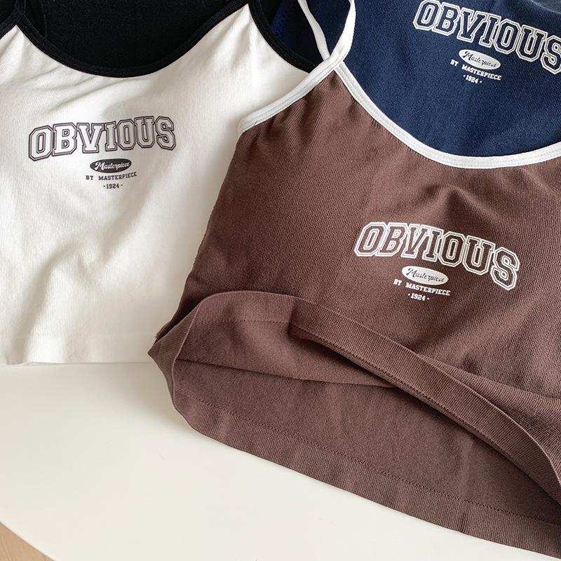 Американская уличная майка-борцовка колор-блок с нагрудными вкладышами и принтом в виде букв.